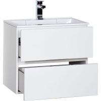 Тумба с раковиной Aquanet Алвита 60 213095 подвесная Белый глянец — фото 4, Мебель для ванной