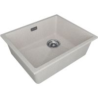 Кухонная мойка Paulmark Lumi 55 UNI-Skew LU55SK-BE Бежевая — фото 2, Кухонные мойки