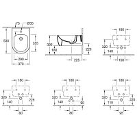 Биде Villeroy&Boch Avento 54050001 подвесное Альпийский белый — фото 5, Биде подвесные