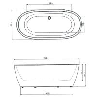 Товар: Акриловая ванна Aima Design Tondo 174x80 01тон17480 без гидромассажа - фото 6 Акриловая ванна Aima Design Tondo 174x80 01тон17480 без гидромассажа — фото 6, Акриловые ванны
