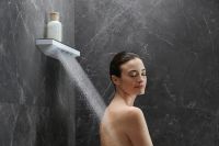 Боковой душ Hansgrohe Rainfinity с полкой Хром арт-26243000 — фото 7, Верхние души