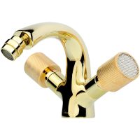 Смеситель для биде Boheme Royal Cristal 296-Royal Золото — фото 1, Смесители