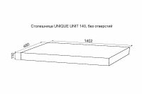 Столешница под раковину Velvex Unique Unit 140 st.UNI.140-67 Дуб французский — фото 12, Столешницы под раковину