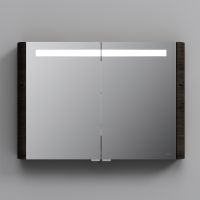 Зеркальный шкаф AM.PM Sensation 100 M30MCX1001TF с подсветкой Табачный дуб — фото 5, Зеркальные шкафы в ванную