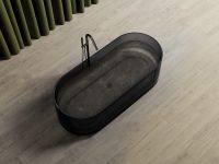 Ванна из полиэфирной смолы Abber Kristall 170х75 AT9708Onyx Черная без гидромассажа — фото 6, Ванны