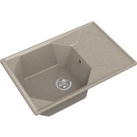 Кухонная мойка GranFest Unique GF-U-740L Песочная — фото 1, Кухонные мойки