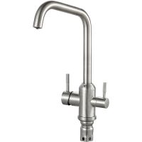 Смеситель для кухни Ростовская Мануфактура Сантехники SUS124-017F-015 Нержавеющая сталь — фото 1, Смесители