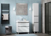 Тумба под раковину Aquaton Дакота 75 1A202901DAAY0 Белая Выбеленное дерево — фото 6, Тумбы под раковину