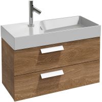 Тумба под раковину Jacob Delafon Rythmik 80 EB1303-E70 подвесная Арлингтонский дуб — фото 1, Тумбы под раковину