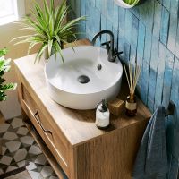 Тумба под раковину Aqwella Craft 80 CRF0108DB подвесная Дуб балтийский — фото 4, Мебель для ванной