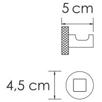 Крючок WasserKRAFT Tauber Никель арт-K-64423 — фото 4, Крючки для полотенец
