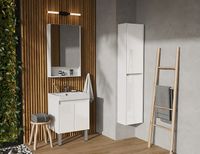 Тумба под раковину Aquaton Сканди Doors 55 1A278801SD010 Белая — фото 9, Тумбы под раковину