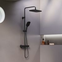 Товар: Душевая система Damixa Gala 953800300 с термостатом Черная матовая - фото 2 Душевая система Damixa Gala 953800300 с термостатом Черная матовая — фото 2, Душевое оборудование. Душевая программа