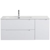 Тумба под раковину BelBagno Etna 120 L ETNA-1200-2C-1A-SO-BL-L подвесная Bianco Lucido — фото 1, Тумбы под раковину