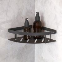 Комплект душевого уголка с душевой системой и аксессуарами AM.PM Gem 80x80 WK90EM профиль Черный матовый стекло прозрачное — фото 6, Душевые уголки четверть круга