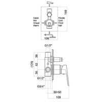 Смеситель для душа Webert Sax Evolution SE860101560 Черный матовый — фото 3, Смесители