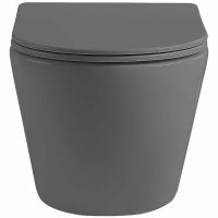Товар: Унитаз Vincea Globo VT1-14SMA подвесной Антрацит матовый с сиденьем Микролифт - фото 2 Унитаз Vincea Globo VT1-14SMA подвесной Антрацит матовый с сиденьем Микролифт — фото 2, Подвесные унитазы