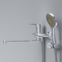 Смеситель для ванны AM.PM Gem универсальный Хром арт-F90A95000 — фото 4, Смеситель для ванны