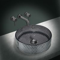 Товар: Раковина-чаша Vincea 40 VBS-5GL03 Черная - фото 2 Раковина-чаша Vincea 40 VBS-5GL03 Черная — фото 2, Раковины накладные