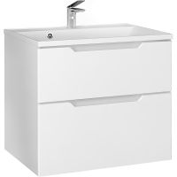 Тумба под раковину Raval Wector 70 Wct.01.70/P/W/MD подвесная Белая — фото 1, Тумбы под раковину