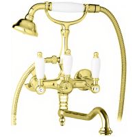 Смеситель для ванны Cezares First VDF FIRST-VDF-03/24-Bi Золото 24 карат — фото 1, Смеситель для ванны