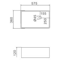 Товар: Раковина-чаша Gappo 58 GT406 Белая - фото 2 Раковина-чаша Gappo 58 GT406 Белая — фото 2, Раковины