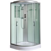 Душевая кабина WeltWasser WW500 Werra 802 80x80 10000003225 профиль Хром стекло прозрачное — фото 1, Душевые кабины