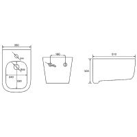 Товар: Биде Aquatek Лугано AQ1002-00 подвесное Белое - фото 7 Биде Aquatek Лугано AQ1002-00 подвесное Белое — фото 7, Биде подвесные