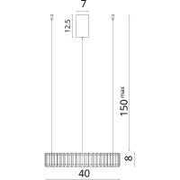 Товар: Подвесной светильник Divinare Renata 1135/02 SP-24 Прозрачный Хром - фото 4 Подвесной светильник Divinare Renata 1135/02 SP-24 Прозрачный Хром — фото 4, Подвесные светильники