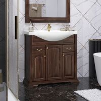 Товар: Тумба под раковину Opadiris Риспекто 85 00-00006705 Орех антикварный - фото 2 Тумба под раковину Opadiris Риспекто 85 00-00006705 Орех антикварный — фото 2, Мебель для ванной