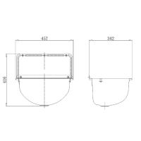 Товар: Раковина Nofer 46 13048.S Сатин - фото 3 Раковина Nofer 46 13048.S Сатин — фото 3, Раковины подвесные