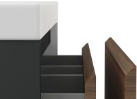 Товар: Тумба под раковину Cersanit Grande 60 64759 подвесная Черная Орех - фото 8 Тумба под раковину Cersanit Grande 60 64759 подвесная Черная Орех — фото 8, Мебель для ванной