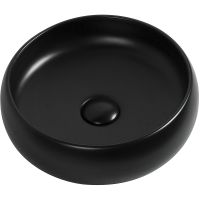 Раковина-чаша Aquanet Round-1-MB 36 273680 Черная матовая — фото 1, Раковины накладные