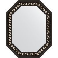 Товар: Зеркало Evoform Octagon 59x74 BY 7138 в багетной раме - Черный ардеко 81 мм - фото 1 Зеркало Evoform Octagon 59x74 BY 7138 в багетной раме - Черный ардеко 81 мм — фото 1, Мебель для ванной
