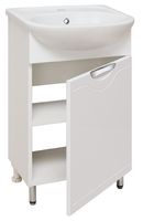 Тумба под раковину Runo Фортуна 50 00000001135 Белая — фото 4, Тумбы под раковину