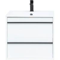 Тумба с раковиной Aquanet Lino 60 271943 подвесная Белая матовая — фото 1, Мебель для ванной