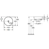 Товар: Раковина-чаша Villeroy&Boch Artis 43 417943BCT8 Coal Black - фото 11 Раковина-чаша Villeroy&Boch Artis 43 417943BCT8 Coal Black — фото 11, Раковины накладные