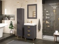 Товар: Тумба с раковиной Brevita Gloster 60 УТ000012446 Графит матовый - фото 6 Тумба с раковиной Brevita Gloster 60 УТ000012446 Графит матовый — фото 6, Мебель для ванной