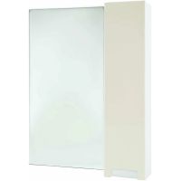 Зеркало со шкафом Bellezza Пегас 70 R 4610411001075 Бежевое — фото 1, Зеркальные шкафы в ванную