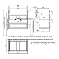 Тумба с раковиной Iddis Zodiac 60 ZOD6CB0i95K подвесная Белая — фото 8, Тумбы с раковиной