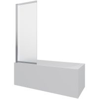 Шторка на ванну Berges River S Slider 98х145 065021 профиль Хром стекло матовое — фото 6, Неподвижные шторки для ванной