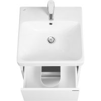 Тумба под раковину Aquaton Сканди 45 подвесная Белая арт-1A251601SD010 — фото 4, Тумбы под раковину