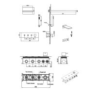 Душевая система Boheme Fusion 130-MG Золото матовое — фото 2, Душевое оборудование. Душевая программа