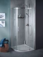 Душевой уголок Jacob Delafon Contra 90x90 L E22R90L-GA профиль Хром стекло прозрачное — фото 3, Душевые уголки четверть круга