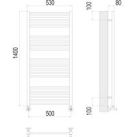 Товар: Водяной полотенцесушитель Terminus Сицилия П22 500х1400 4670078530820 Хром, нижнее подключение, G 1/2" ВР, с комплектом вентилей - фото 4 Водяной полотенцесушитель Terminus Сицилия П22 500х1400 4670078530820 Хром, нижнее подключение, G 1/2" ВР, с комплектом вентилей — фото 4, Водяные полотенцесушители