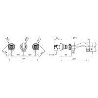 Смеситель для раковины Migliore Princeton 19378 Золото — фото 2, Смесители