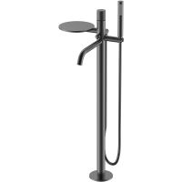 Смеситель для ванны Boheme Stick 129-GM.4 Оружейная сталь — фото 1, Смесители