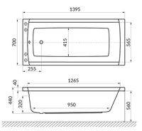 Акриловая ванна Excellent Aquaria 140x70 WAEX.AQU14.RELAX.BR с гидромассажем — фото 8, Ванны