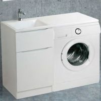 Тумба под раковину BelBagno Lavanderia 120 LAVANDERIA-580/1200-2C-PIA-BL Bianco Lucido — фото 1, Тумбы под раковину