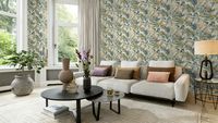 Обои RASCH Garden 865202 Винил на флизелине (0,53*10,05) Бежевый/Зеленый/Коричневый, Листья — фото 2, Обои для стен